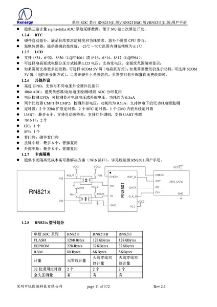 文件:单相soc用户手册 RN8213C版 RN8211BC版 RN8211C版 V2.1.pdf