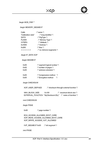文件:XCP -Part 4- Interface Specification -1.0.pdf