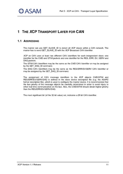 文件:ASAM XCP Part3-Transport-Layer-Specification XCPonCAN V1-1-0.pdf