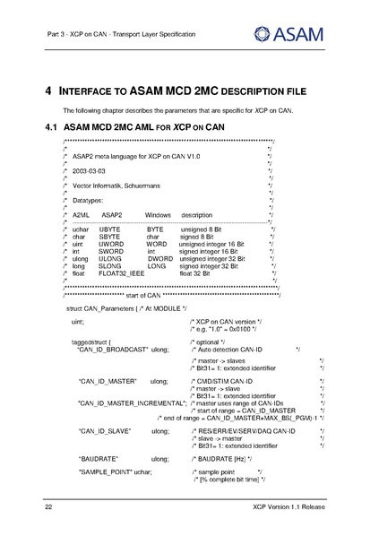 文件:ASAM XCP Part3-Transport-Layer-Specification XCPonCAN V1-1-0.pdf