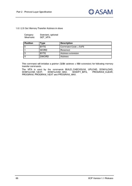 文件:ASAM XCP Part2-Protocol-Layer-Specification V1-1-0.pdf