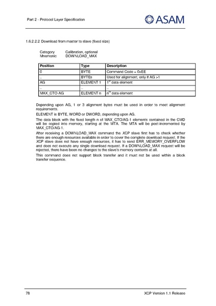文件:ASAM XCP Part2-Protocol-Layer-Specification V1-1-0.pdf