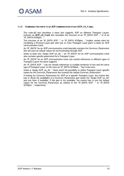 文件:ASAM XCP Part4-Interface-Specification V1-1-0.pdf