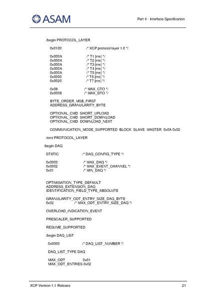 文件:ASAM XCP Part4-Interface-Specification V1-1-0.pdf