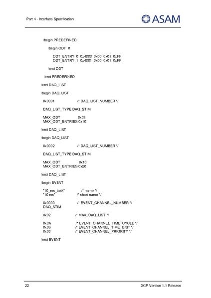 文件:ASAM XCP Part4-Interface-Specification V1-1-0.pdf