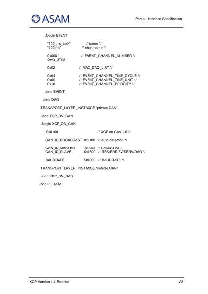 文件:ASAM XCP Part4-Interface-Specification V1-1-0.pdf