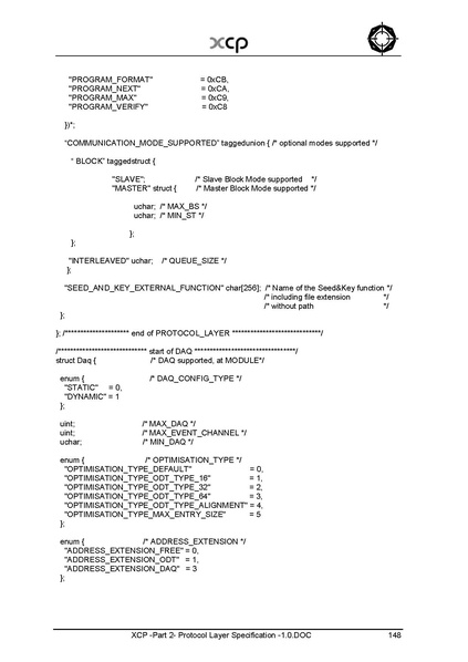 文件:XCP -Part 2- Protocol Layer Specification -1.0.pdf