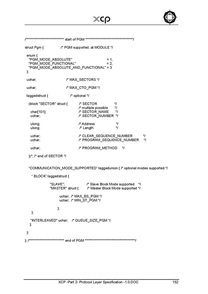 文件:XCP -Part 2- Protocol Layer Specification -1.0.pdf