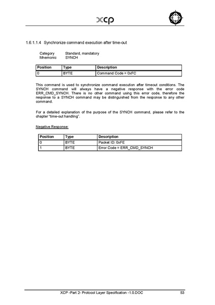 文件:XCP -Part 2- Protocol Layer Specification -1.0.pdf