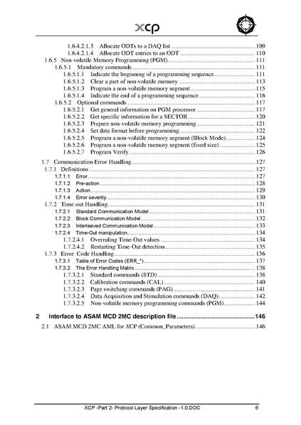 文件:XCP -Part 2- Protocol Layer Specification -1.0.pdf
