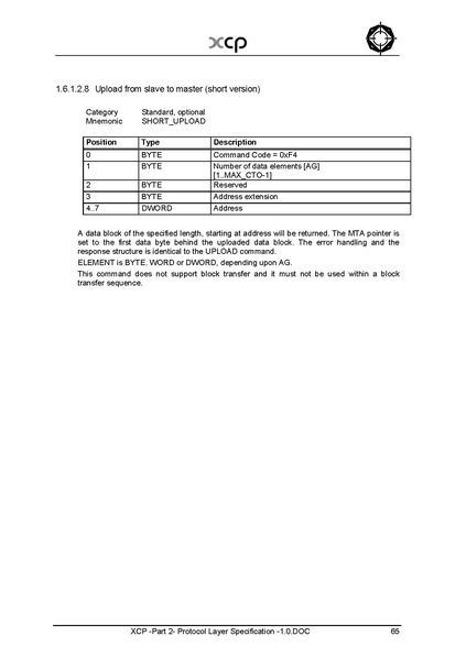 文件:XCP -Part 2- Protocol Layer Specification -1.0.pdf
