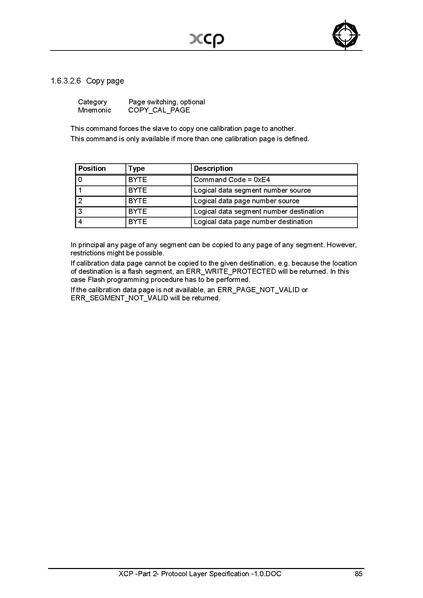 文件:XCP -Part 2- Protocol Layer Specification -1.0.pdf