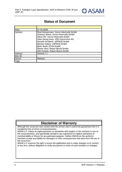 文件:ASAM XCP Part3-Transport-Layer-Specification XCPonEthernet TCP IP.pdf