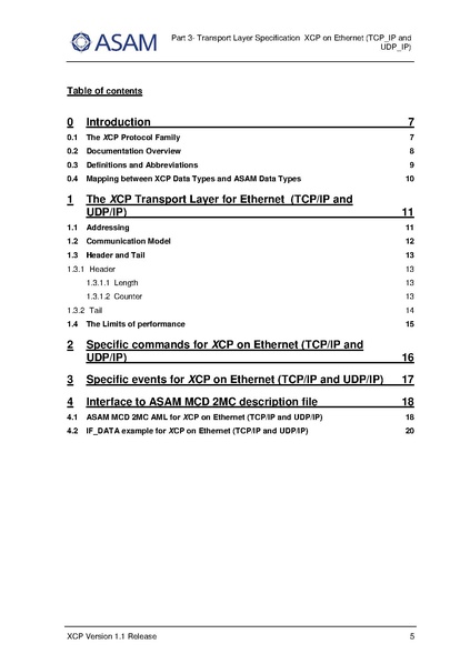 文件:ASAM XCP Part3-Transport-Layer-Specification XCPonEthernet TCP IP.pdf