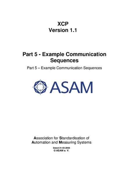 文件:ASAM XCP Part5-Example-Communication-Sequences V1-1-0.pdf